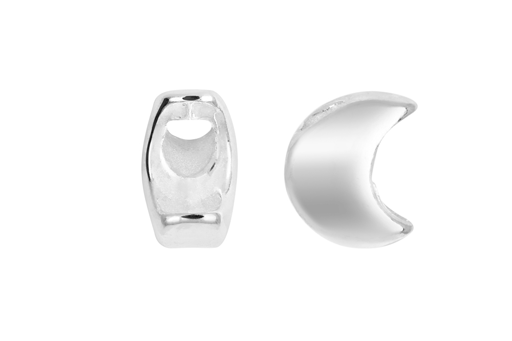 Sterling silver mini moon finding