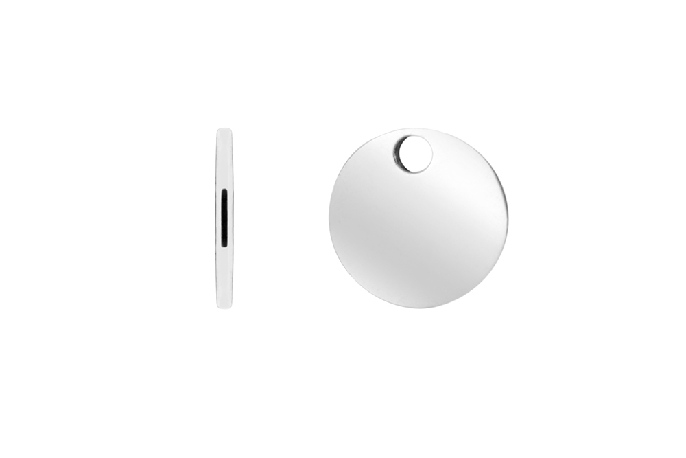 Mini placa contraste plata 925