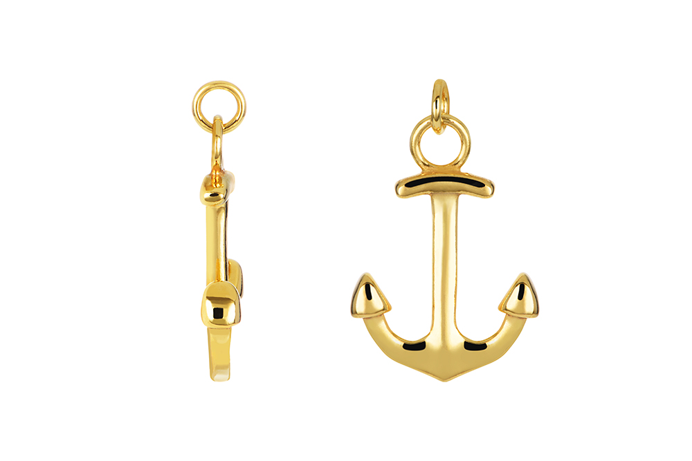 Sterling silver anchor pendant