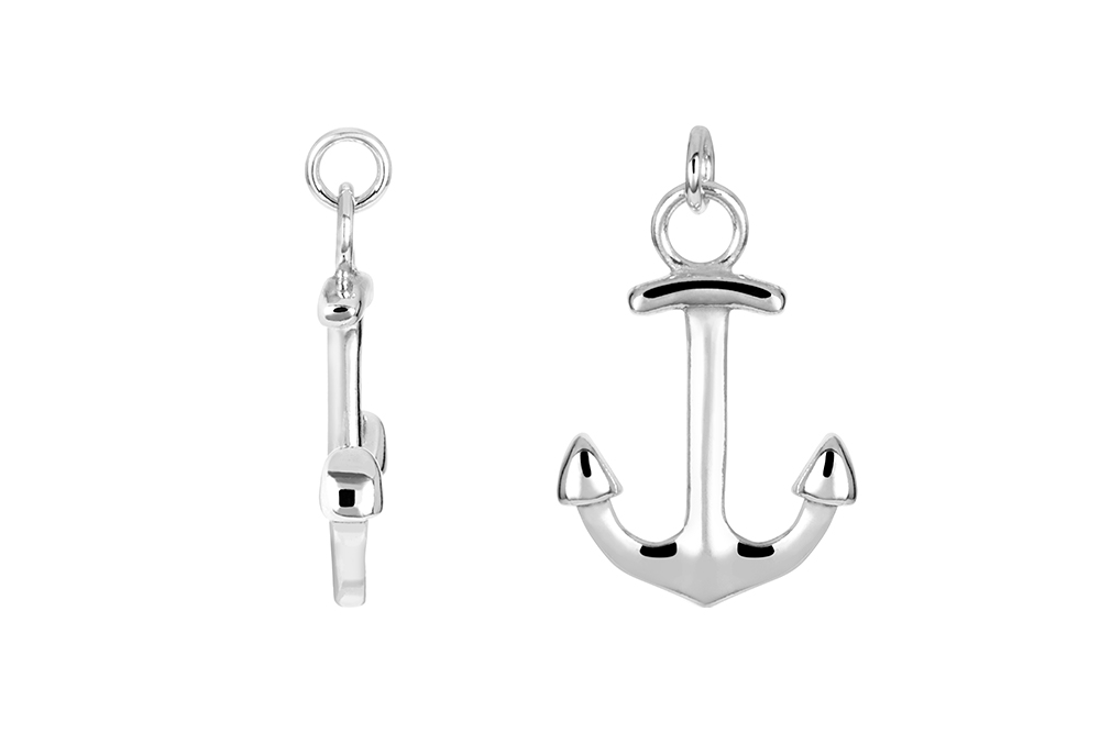 Sterling silver anchor pendant