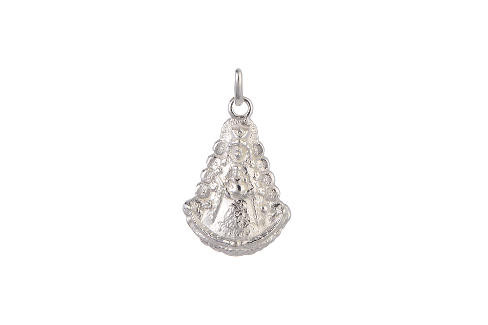 Sterling silver virgin of dew pendant
