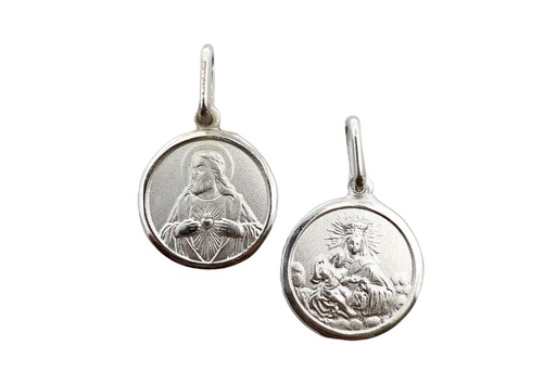 [17243PMAPL] Sterling silver scapular pendant (Sterling silver)