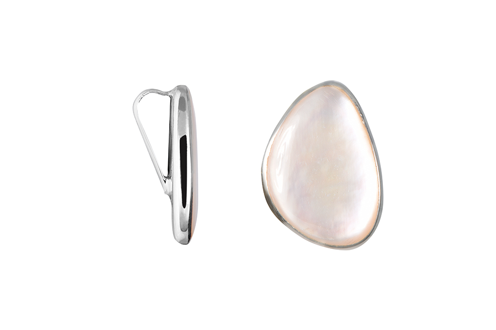 [18393PRNAPL] Colgante plata 925 forma piedra (Blanca)