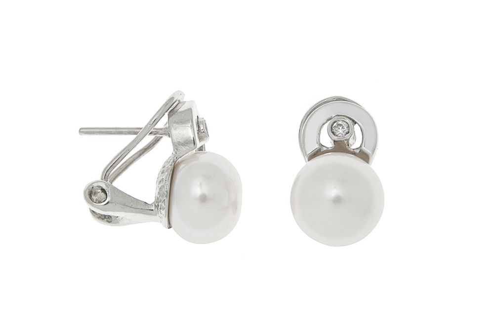 Earring silver 925 pearl