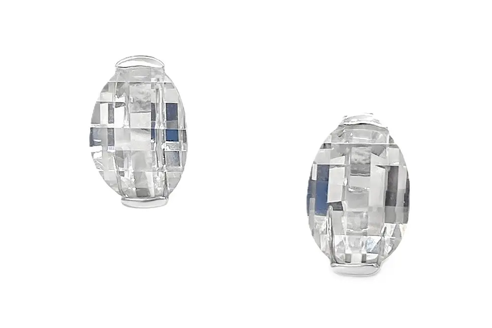 [04618000CZBL] Sterling silver 925 earring with cubic zirconia