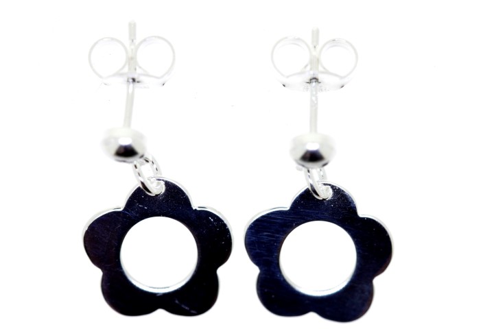 Earring silver 925 flower