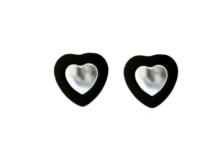 Pendiente plata 925 corazon 
