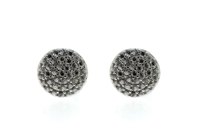 925 microsetting earring with cz
