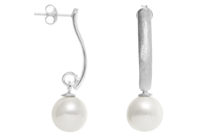 Silver 925 earring with pearl 10mm