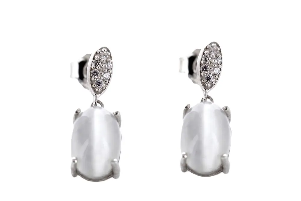 Pendiente plata 925 zirconita 