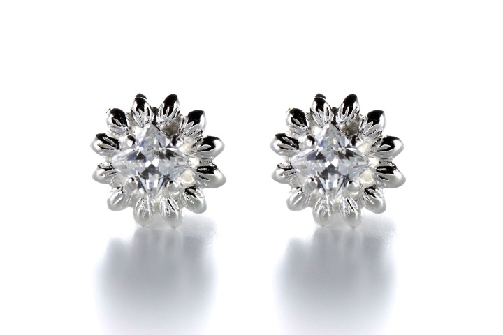Pendiente plata 925 zirconita 