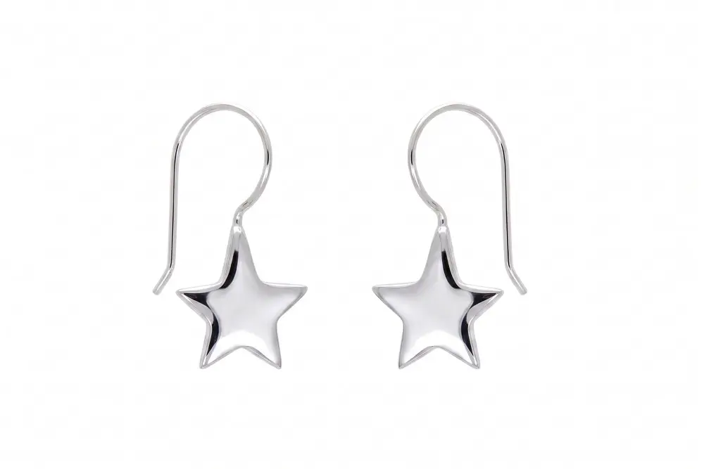 Pendiente plata 925 estrella 