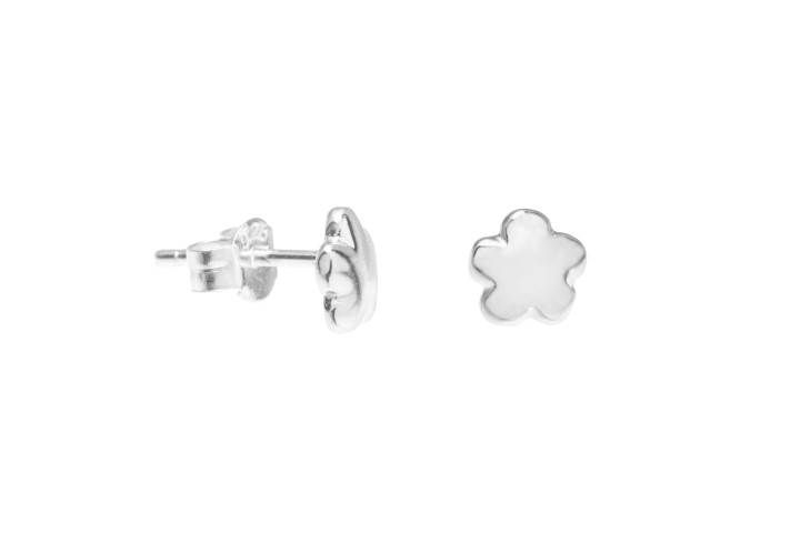 Silver 925 earring flower