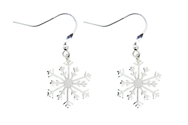 Pendiente plata 925 hielo gancho hippie 