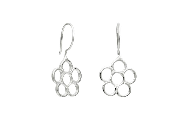 Silver 925 flower earring