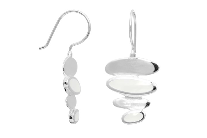 Silver 925 mop earring