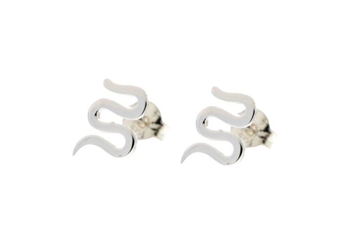 Pendiente plata 925 serpiente 