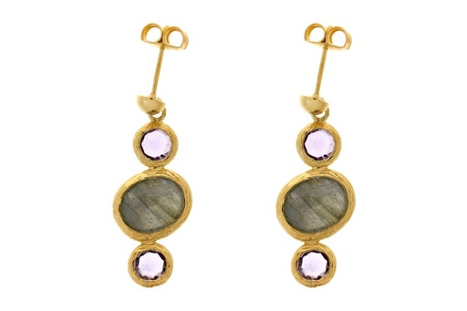 [081970002RMX] Silver 925 earring semi precious stone