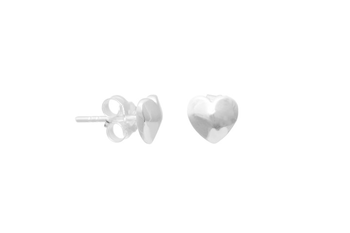 Silver 925 earring heart