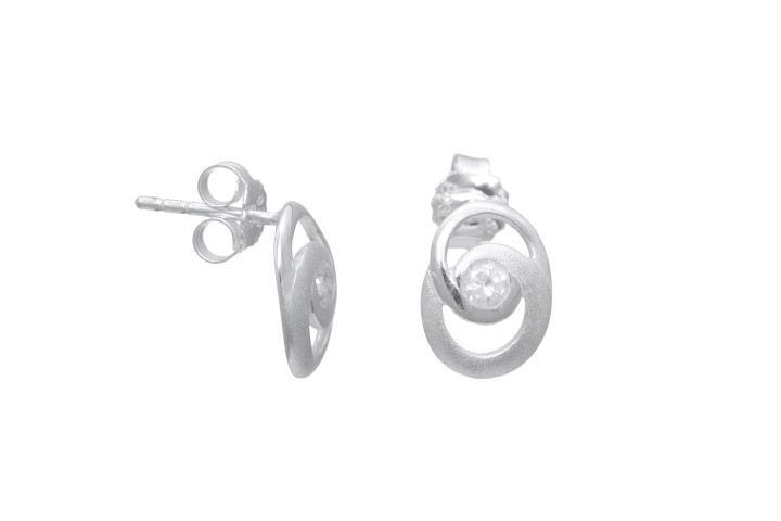 Pendiente plata 925 con zirconita 