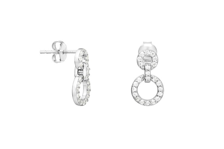 Pendiente plata 925 con zirconita 