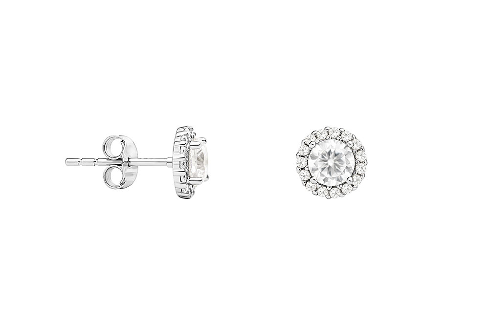 Pendiente plata 925 con zirconita 