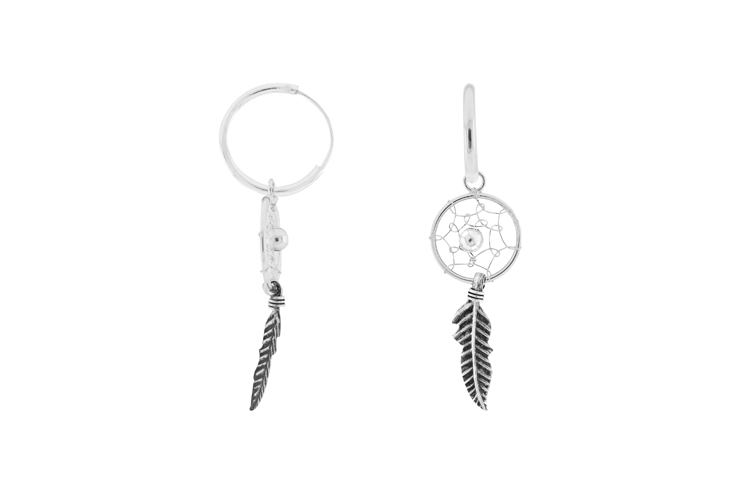 [1116900000OX] Pendiente plata 925 atrapasueños aro 