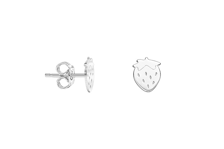 [1185700000PL] Silver 925 strawberry earring