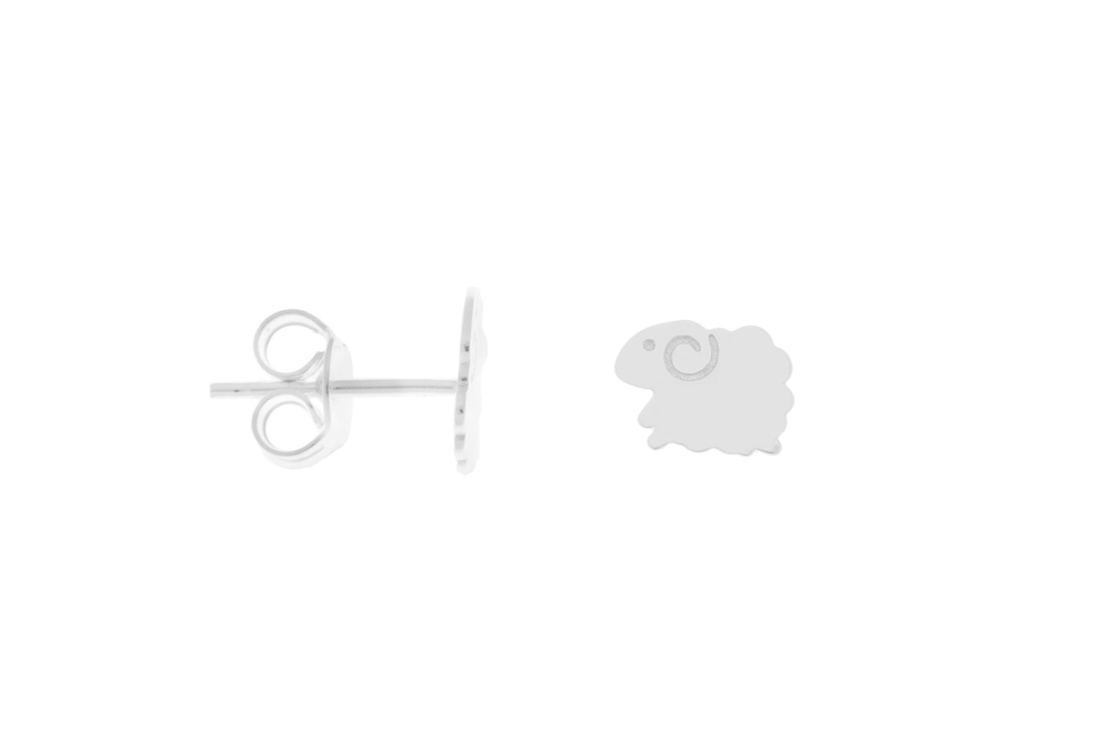 Silver 925 sheep earring