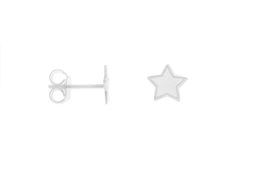 Silver 925 star earring