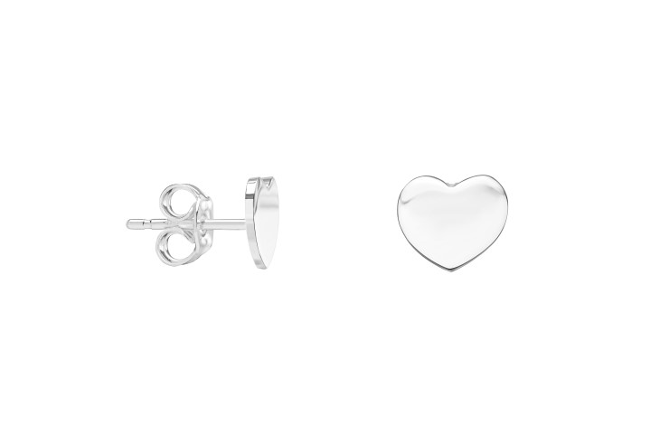 Silver 925 heart earring