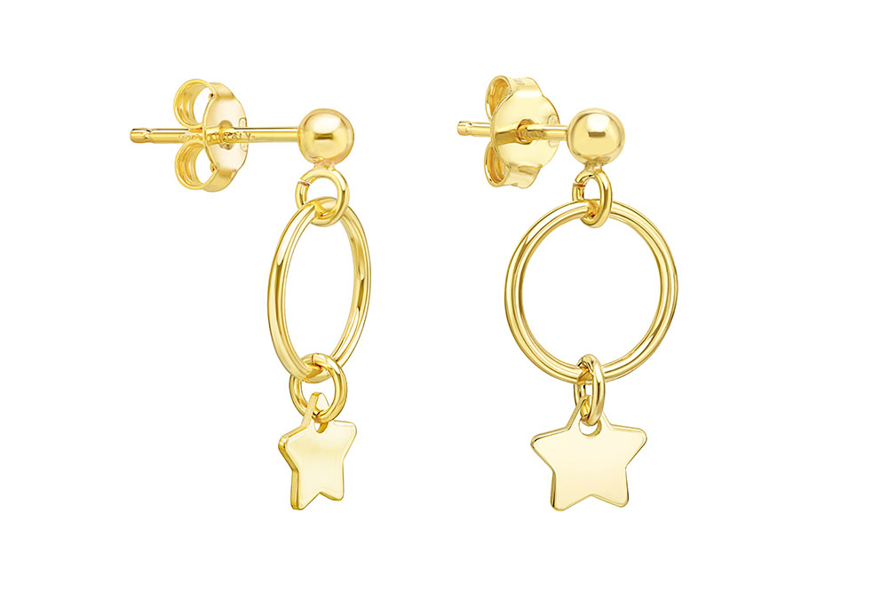 Silver 925 star earring