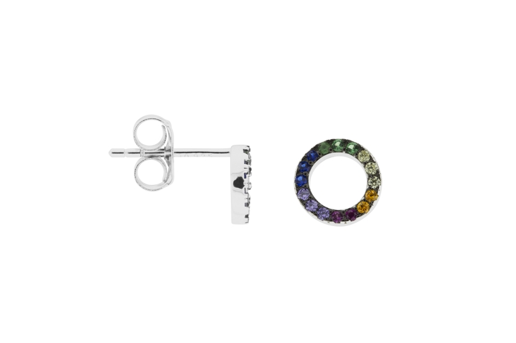 Silver 925 mix cz earring