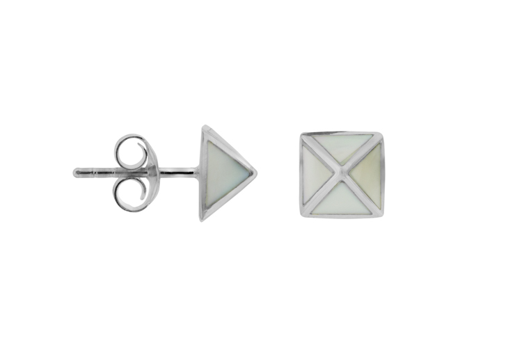 Silver 925 mop earring