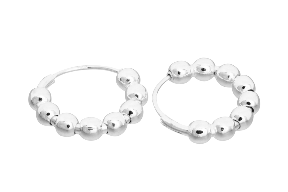 Aro plata 925 bolitas de 3mm 