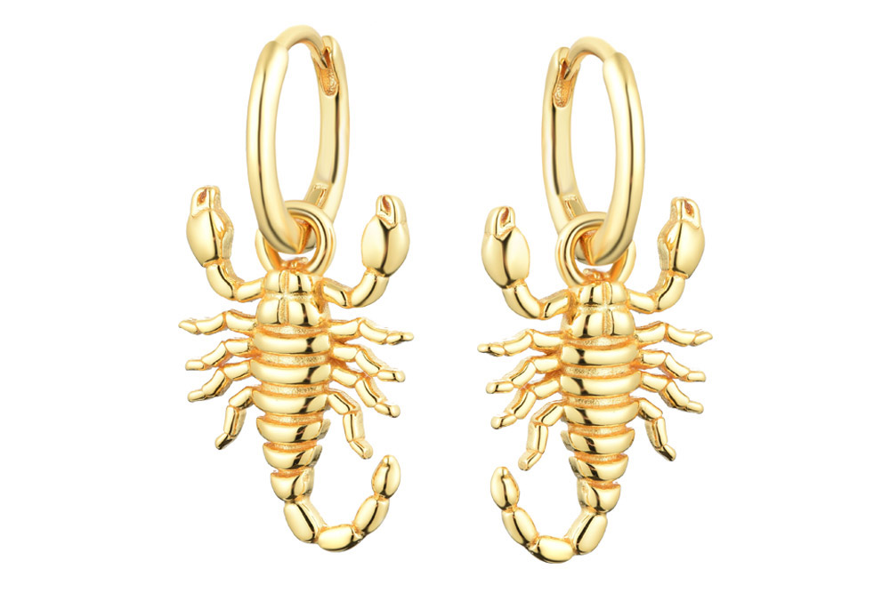 [1441600000DO] Silver 925 scorpion earring