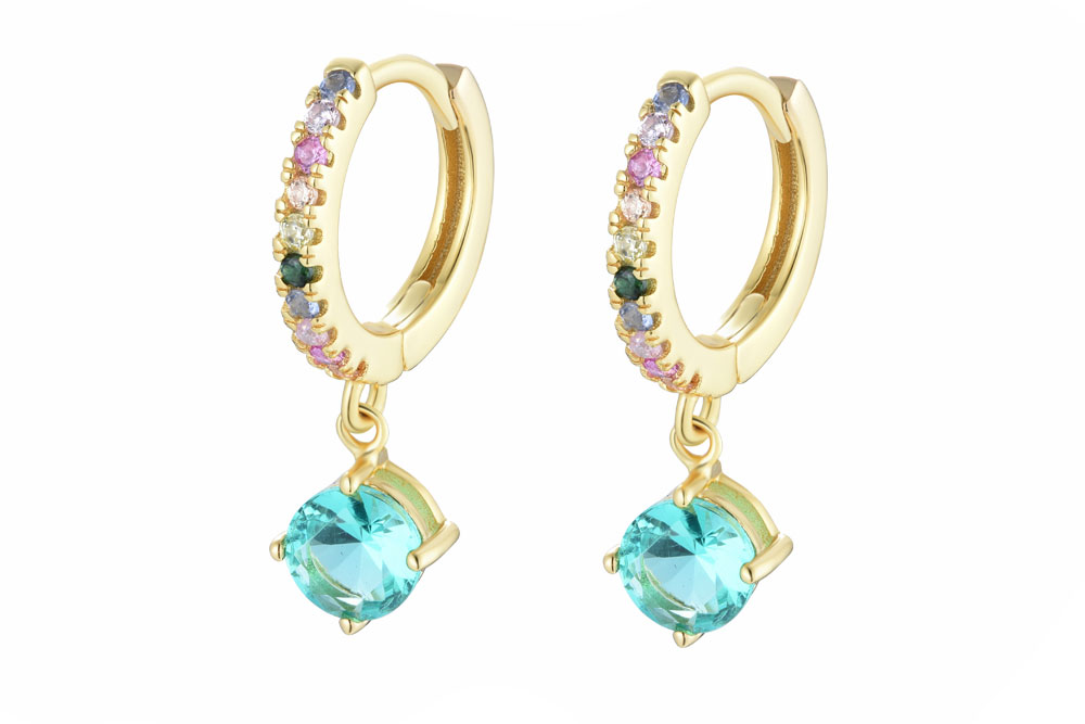 Sterling silver zirconia earring