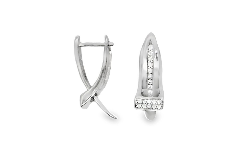 Pendiente plata 925 zirconita