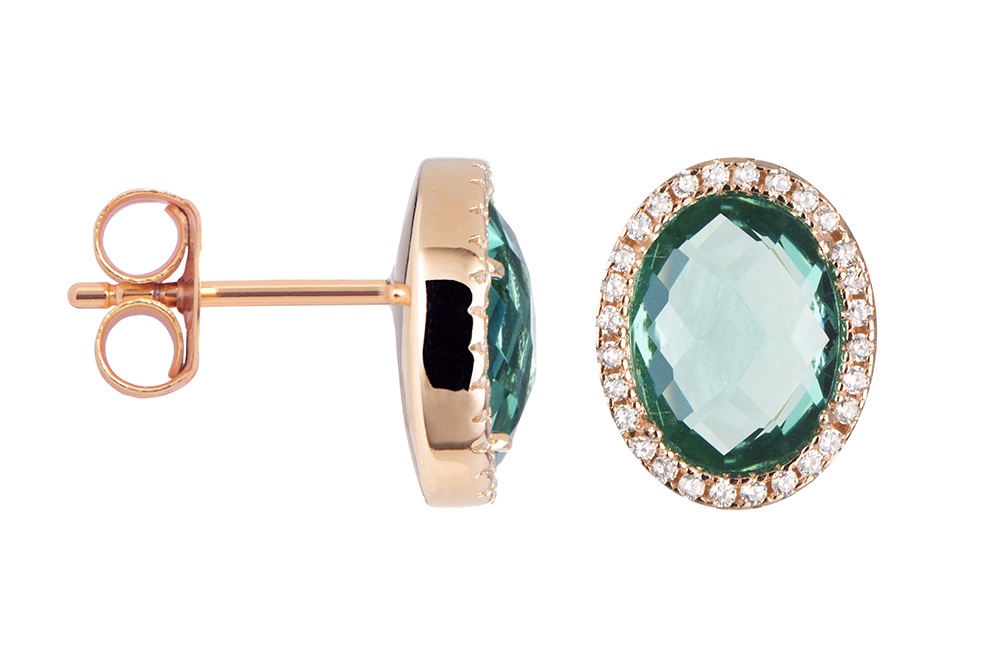 Pendiente plata 925 zirconitas