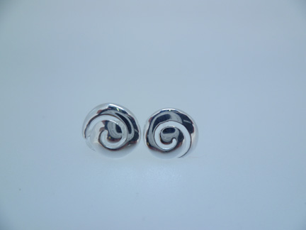 Pendiente plata 925 espiral 