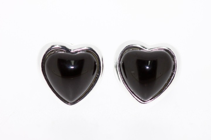 Pendientes plata 925 corazon 