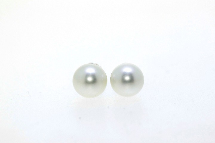 Pendiente plata perla shell