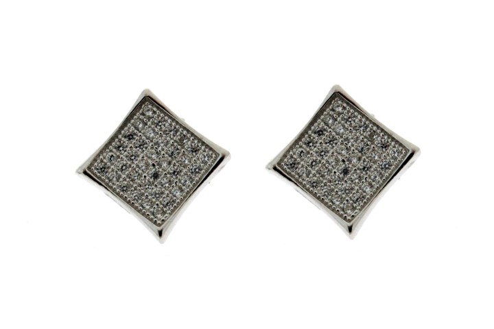 Silver 925 earring micro-setting cz