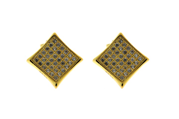 Pendiente plata 925 micro-setting cz 