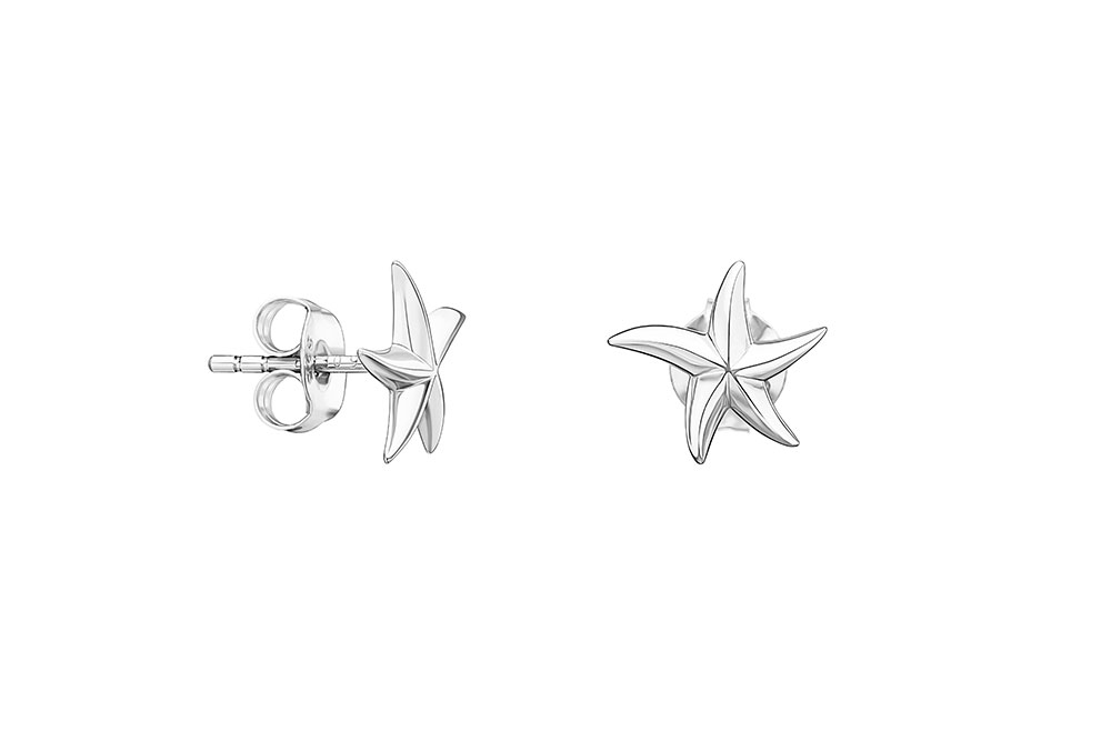 Silver 925 earring starfish