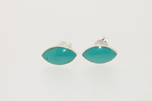[04836000TURQ] Earring silver 925 (Reconstituted gemstone, Turquoise)