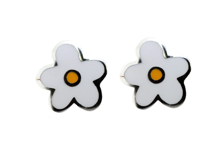 Earring silver 925 flower