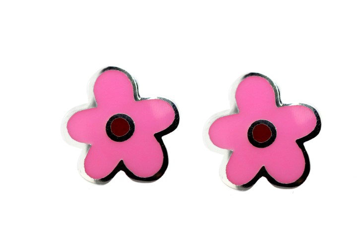 Earring silver 925 flower