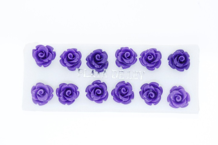 Earring silver 925 roses