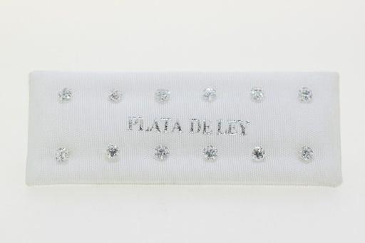 [05257030CZBL] Earring silver 925 (3.00MM)